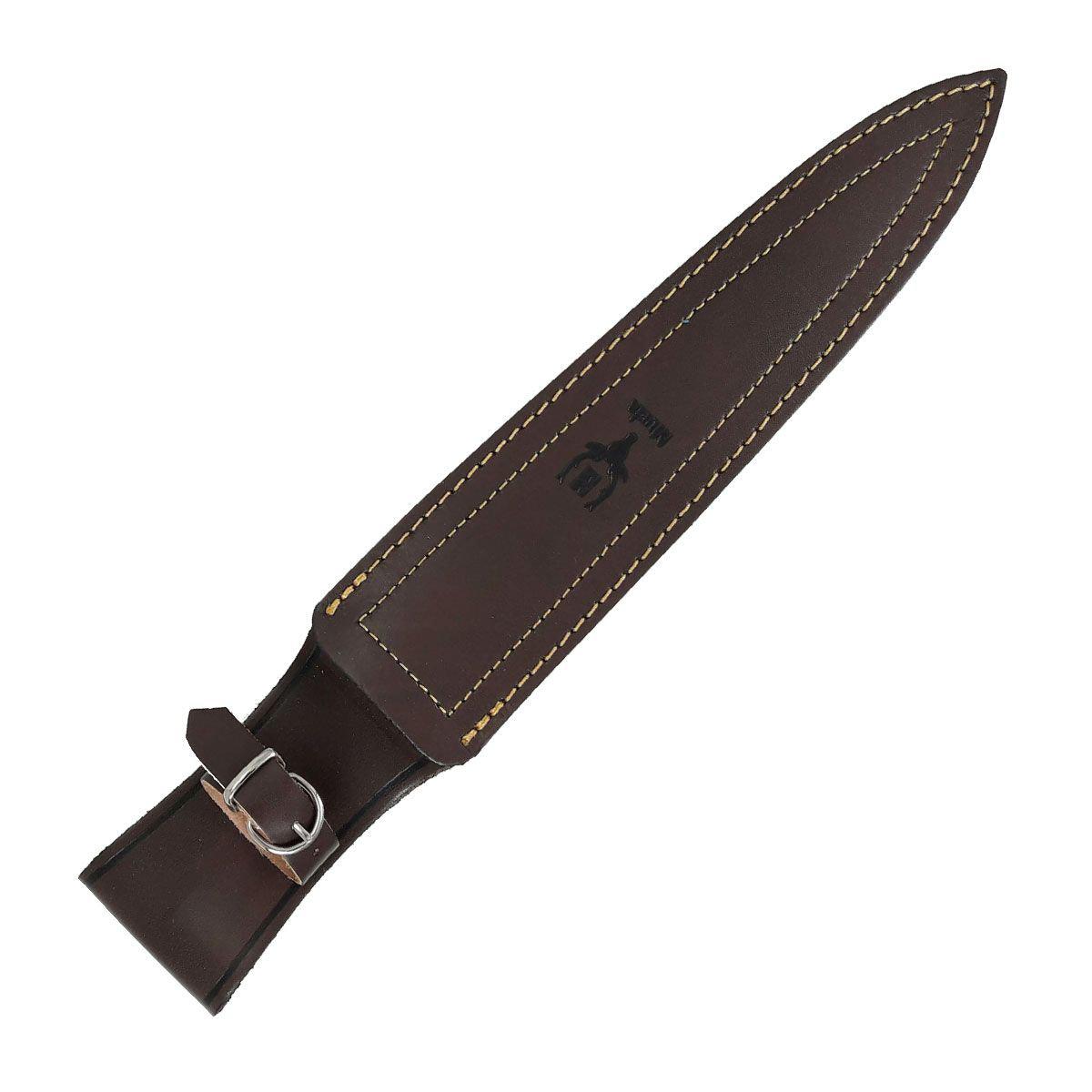 Muela Bear-24R hunting knife with red wood handle and 24.5 cm double-edged blade