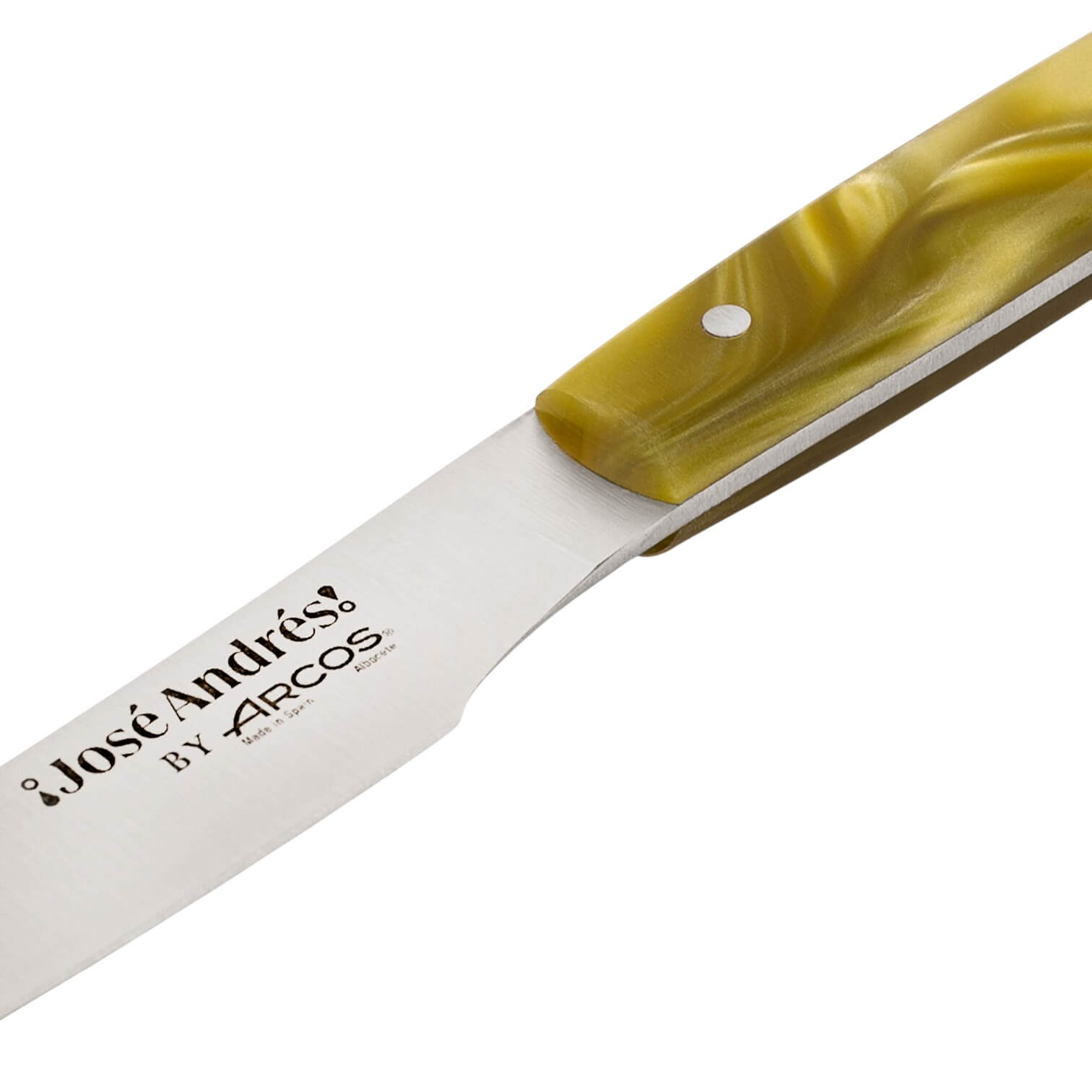 Set de 2 cuchillos de mesa con mango color verde The Bazaar by José Andrés