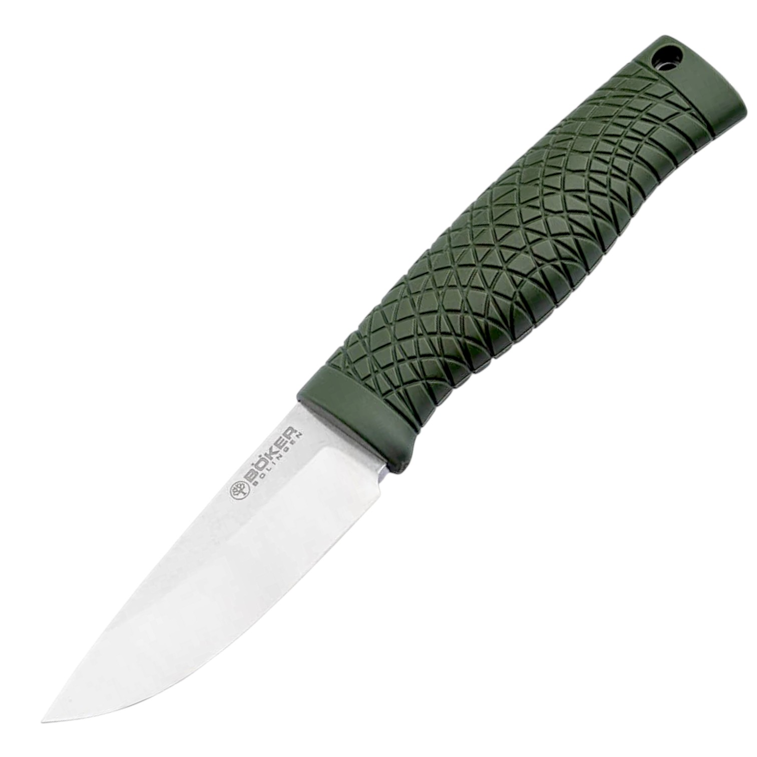 Cuchillo de naturaleza con hoja de acero pulvimetalurgico y de pu...