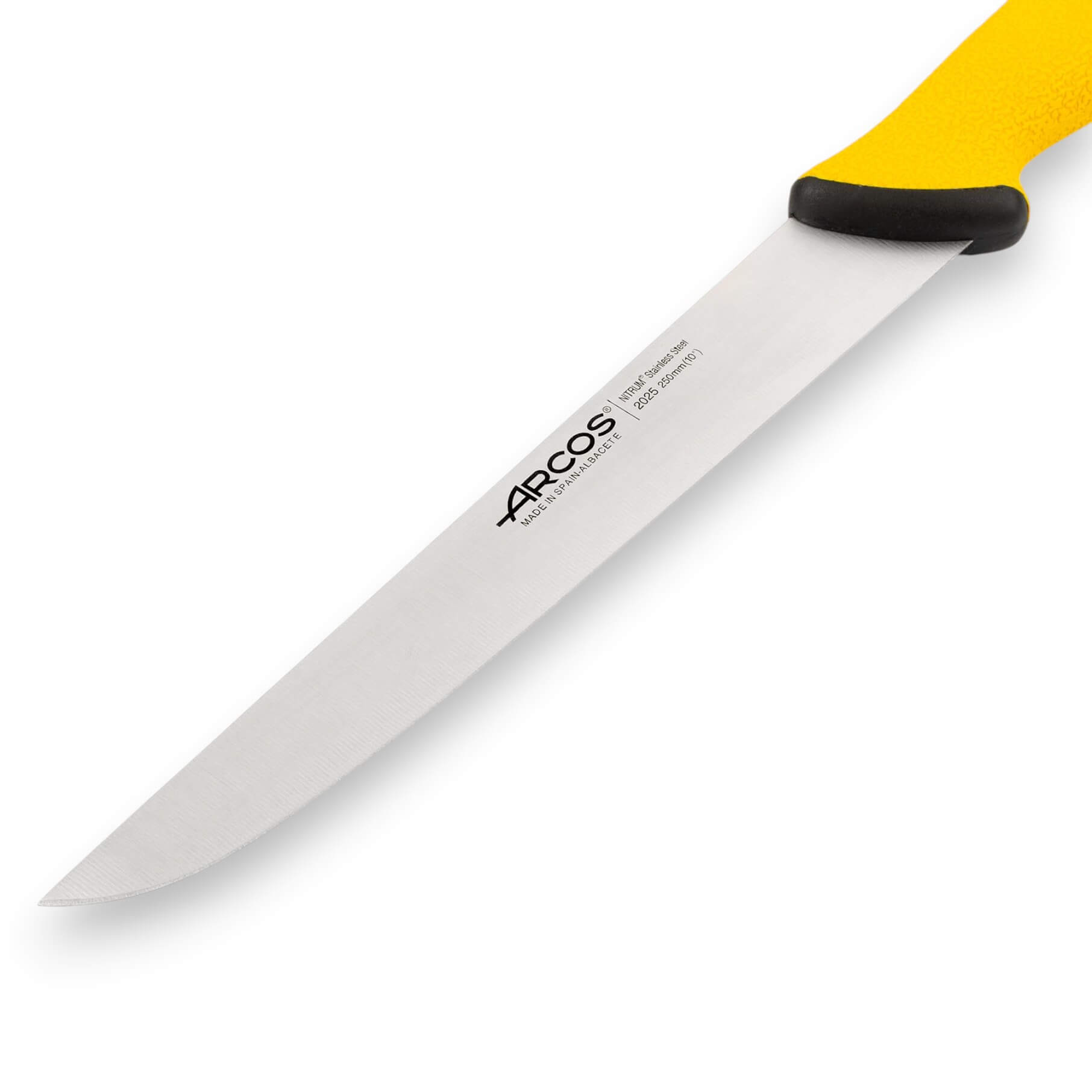 Cuchillo carnicero de 250 mm Arcos Duo Pro con mango amarillo