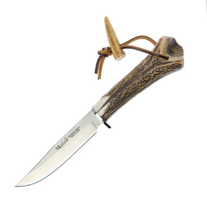 Faca de caça Muela Gred-13H com cabo de chifre de veado e lâmina ...