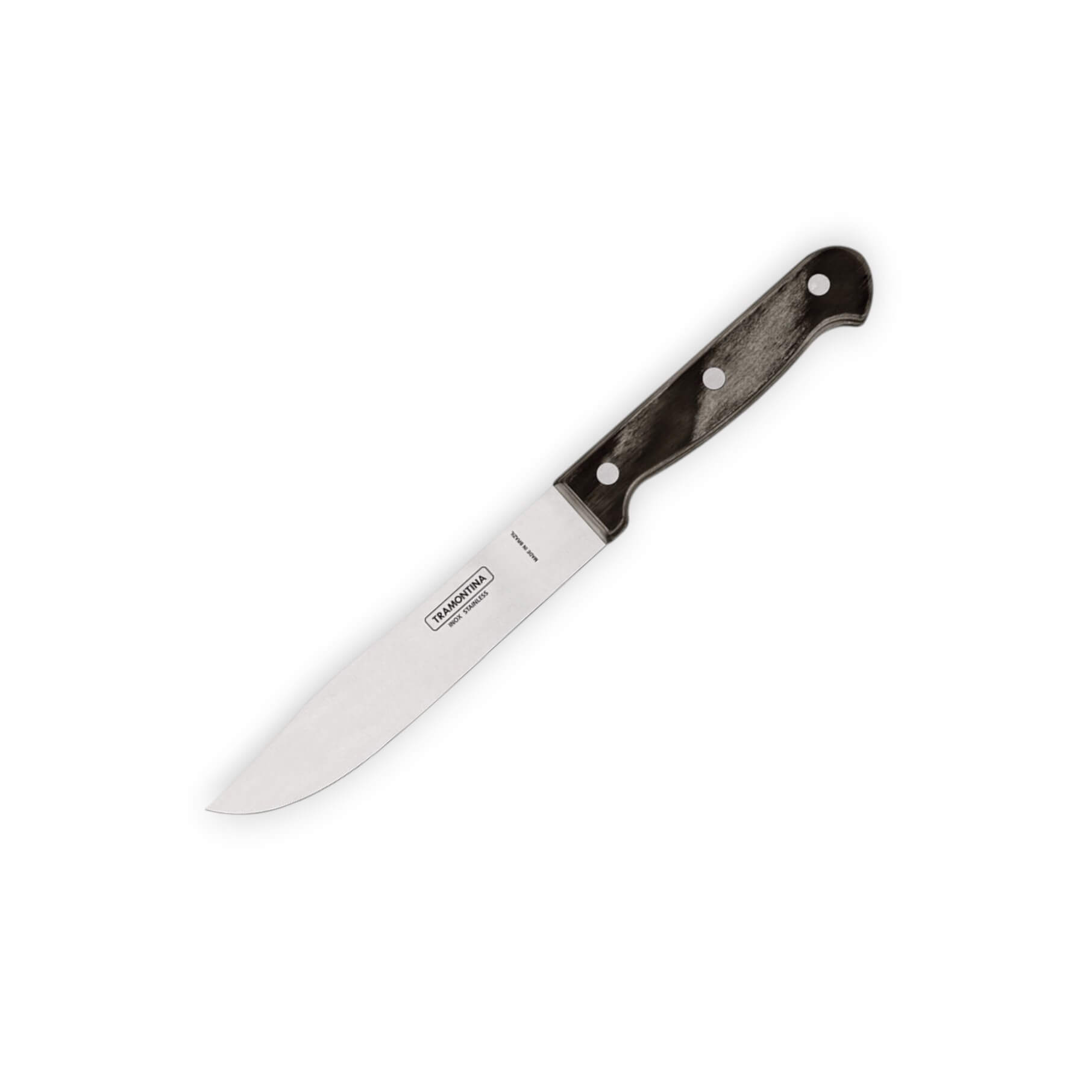 Cuchillo de cocina con hoja de 15 cm Tramontina Polywood FSC marr...