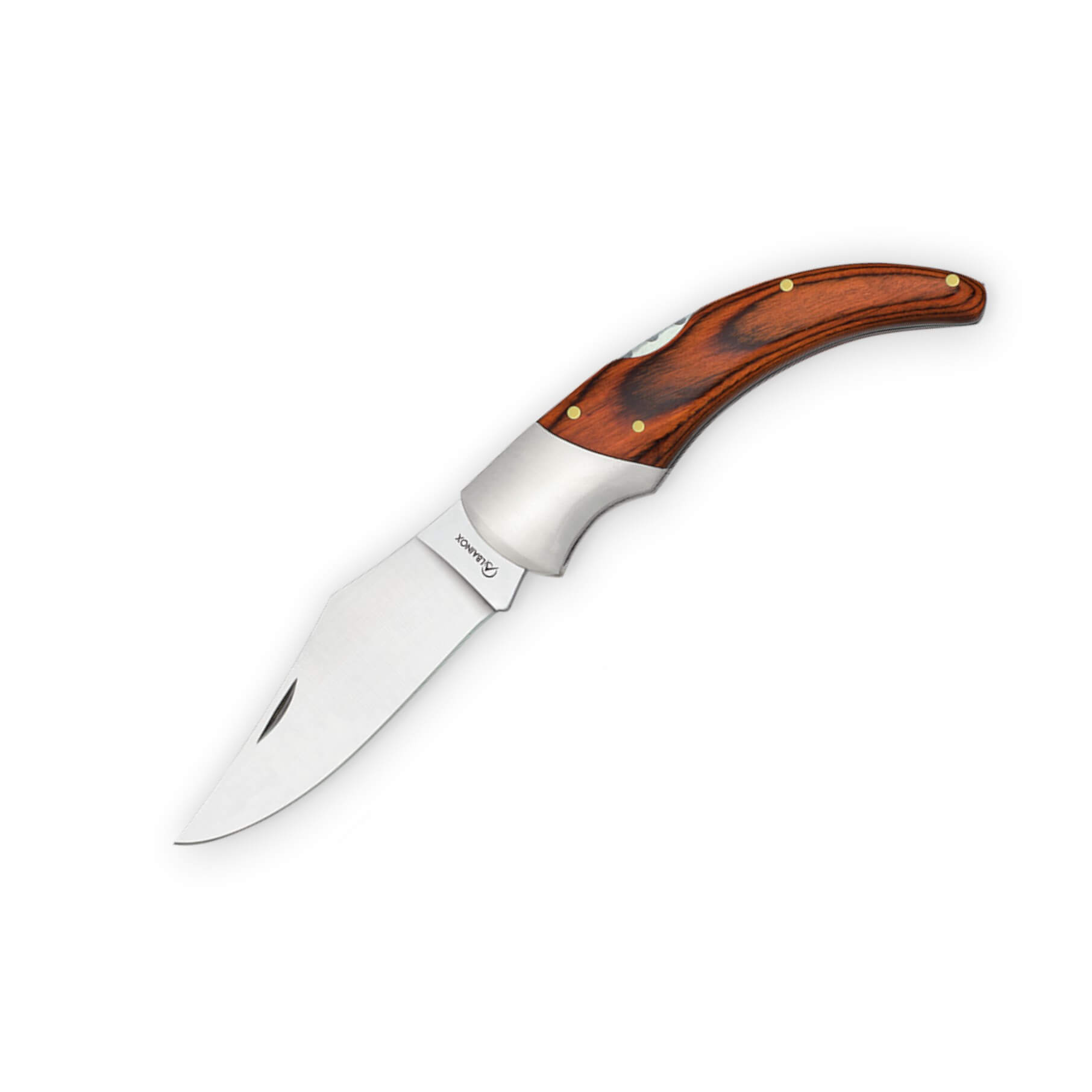 Navaja de bolsillo con hoja de 8.1 cm y mango de madera de estami...