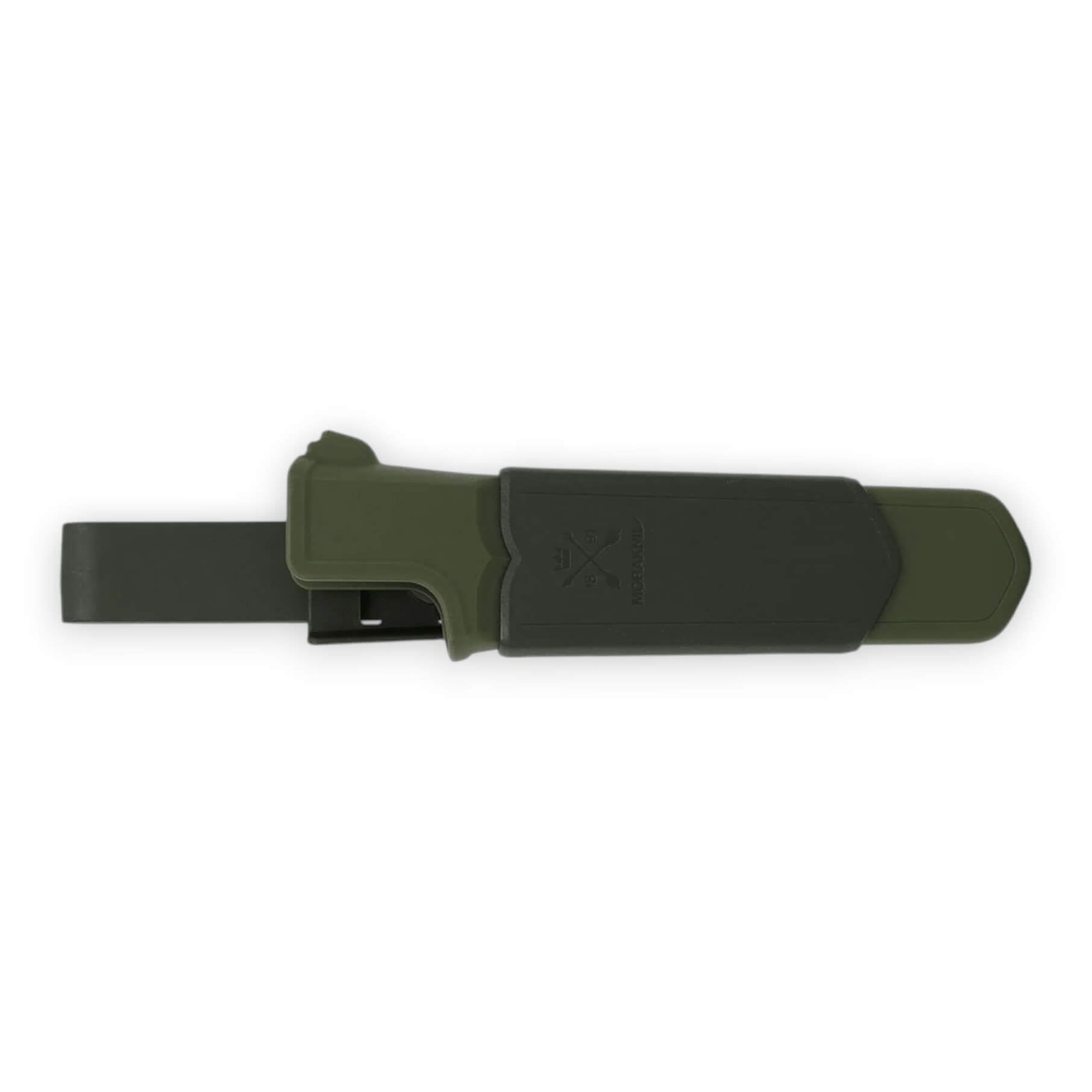 Faca Morakniv Amberg S com lâmina de 91 mm em aço 12C27 e cabo verde escuro em PP e TPE 14549