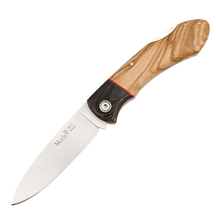 Canivete com sistema de fecho, almofada em micarta preta e cabo e...