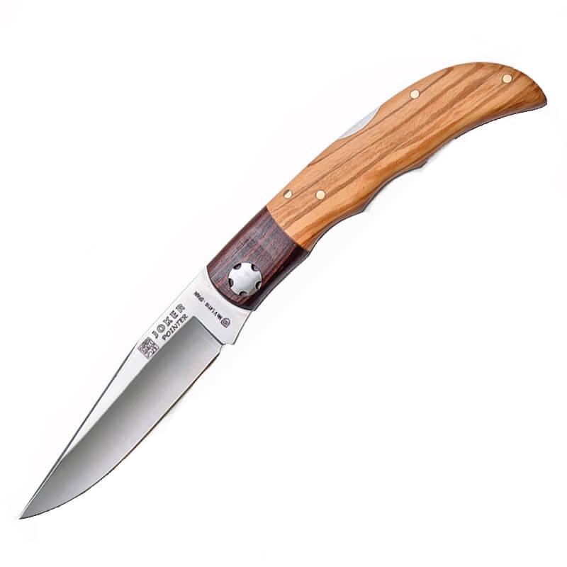 Canivete Joker Pointer com cabo em oliveira e jacarandá e lâmina ...