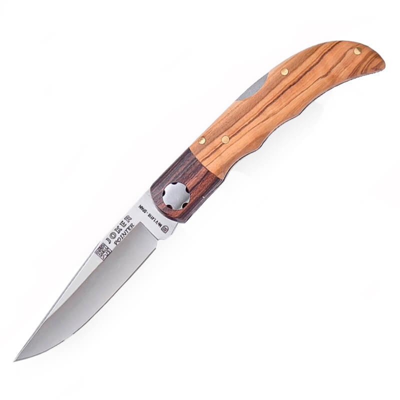 Canivete Joker Pointer com cabo de oliveira e jacarandá
