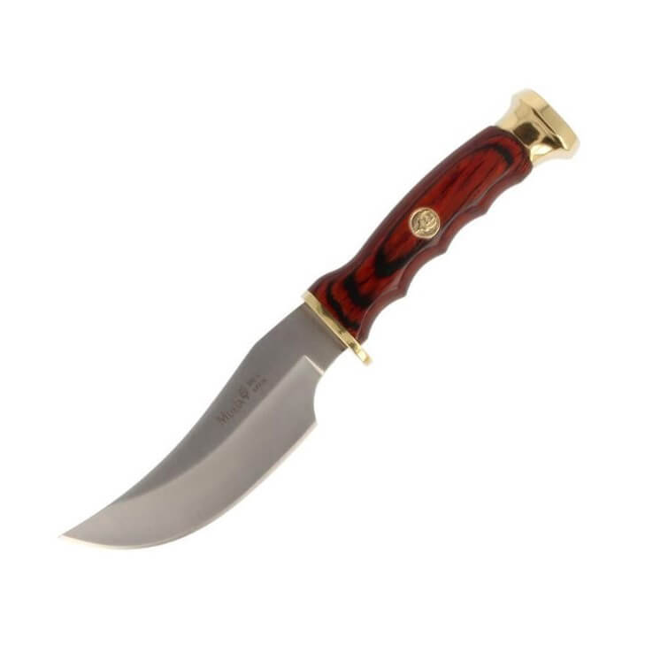 Cuchillo de caza Muela DP-10M con mango de madera prensada y hoja...