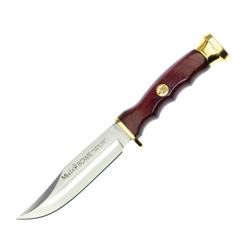 Cuchillo de caza Muela Bowie con mango de estamina y hoja de 10 c...