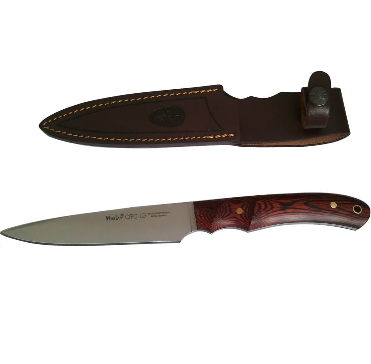 Cuchillo de barbacoa Muela Criollo con mango de estamina y hoja de 13,5 cm