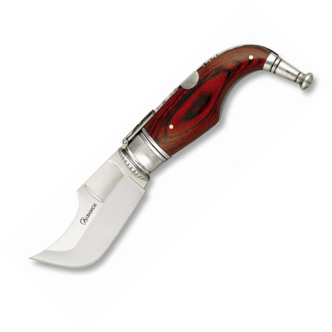 CAPAORA Nº0 penknife with red wood handle and 7.5 cm blade