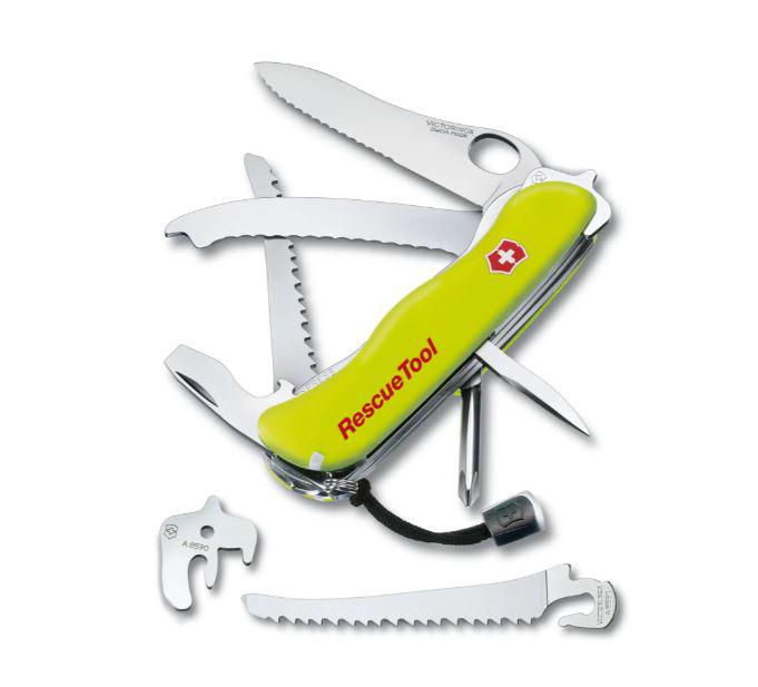 Victorinox Rescue Tool jaune fluo avec lame verrouillable