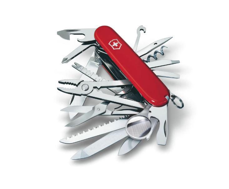 Red Victorinox Swiss Champ pocket knife