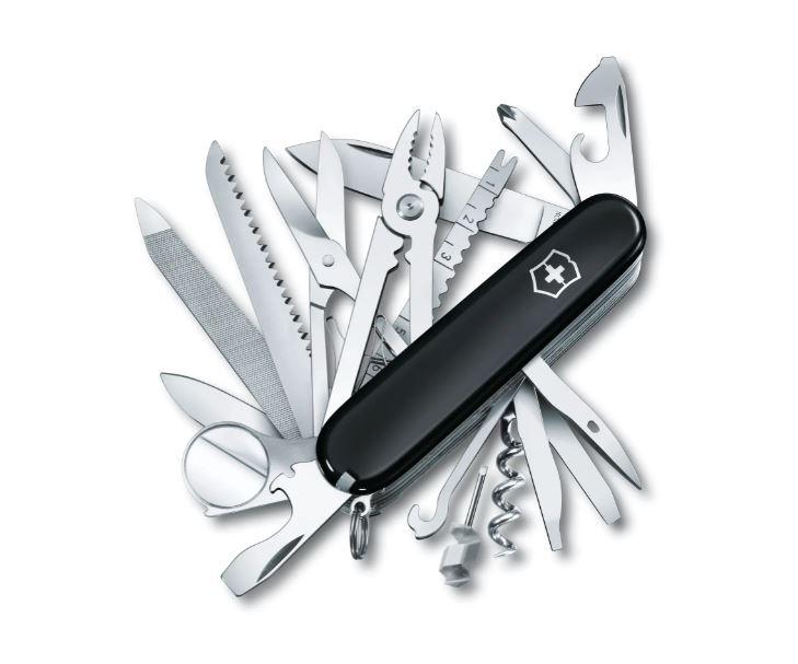 Victorinox Swiss Champ Black Pocket Knife