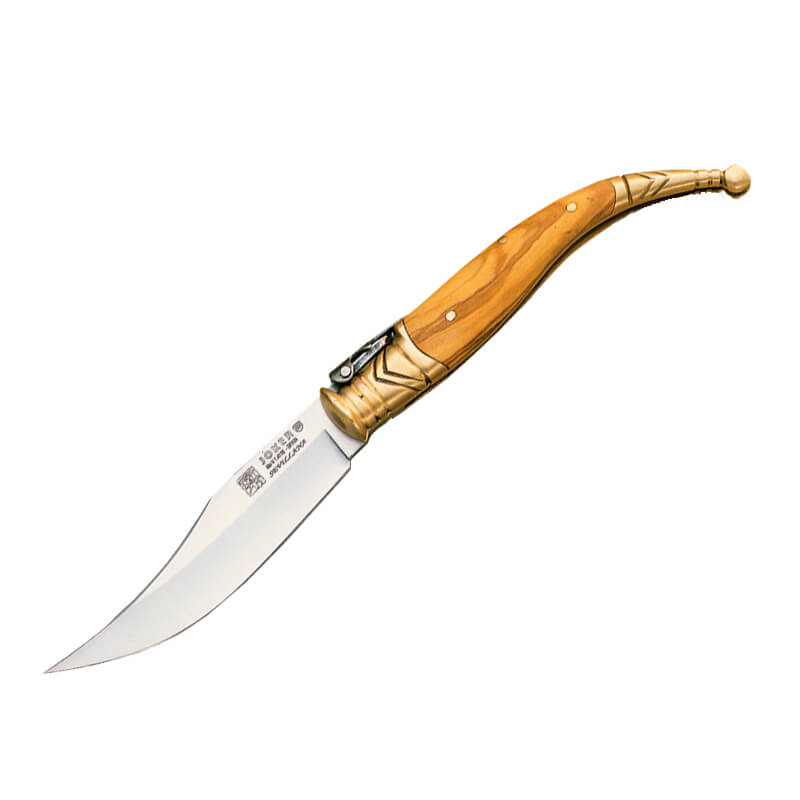 Navaja Clásica Joker Sevillana con mango de madera de olivo y 9 c...
