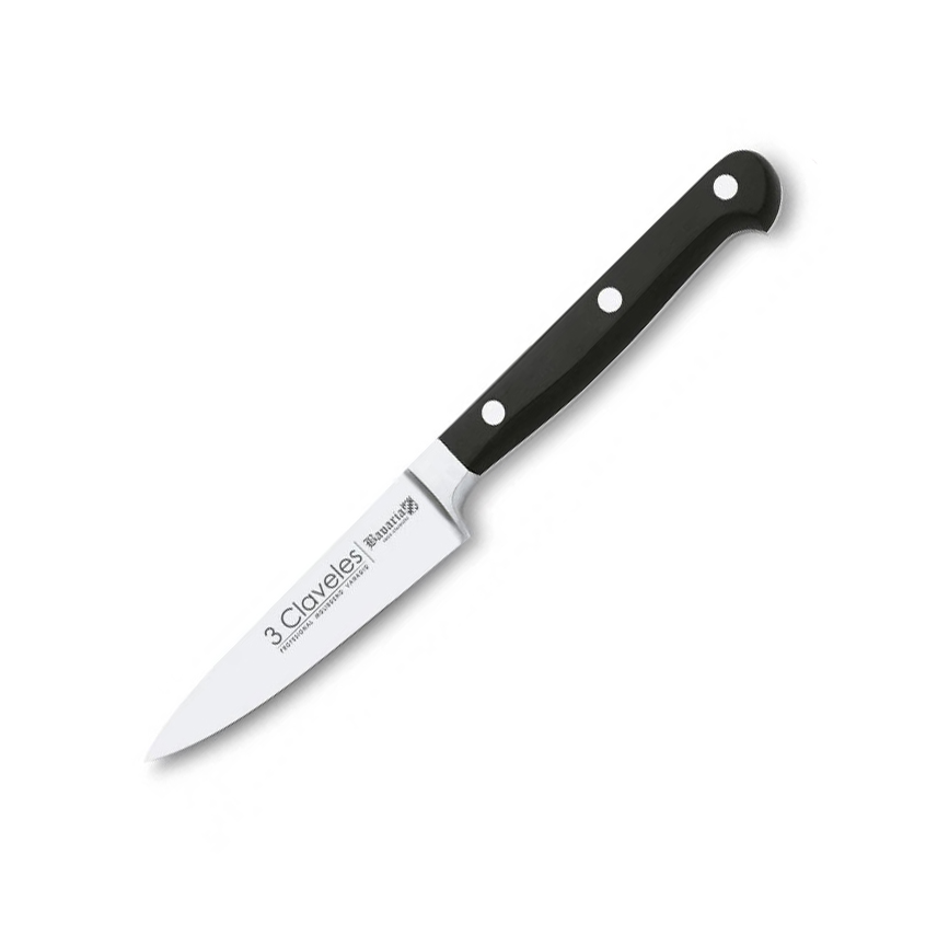 Cuchillo mondador forjado con mango de POM y hoja de 10 cm
