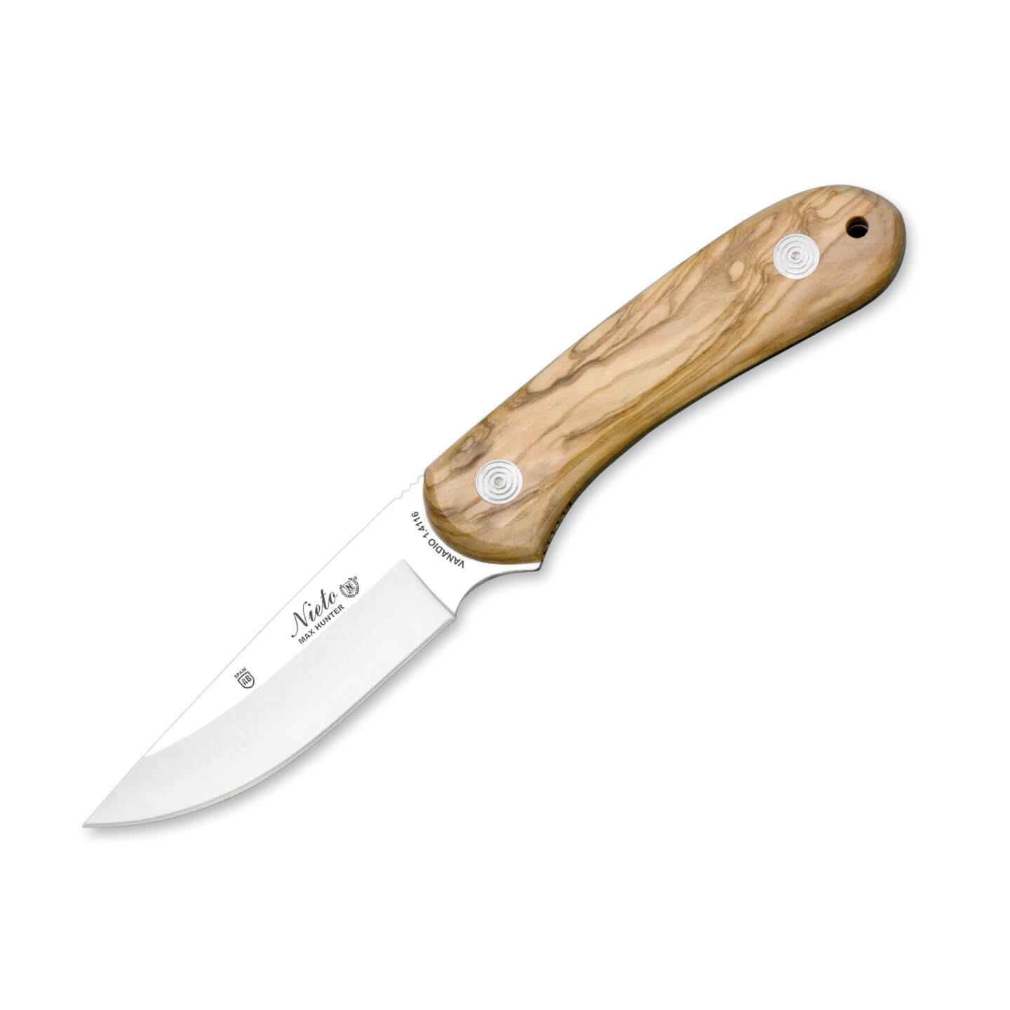 Coltello da caccia Nieto Max Hunter con manico in legno d'ulivo e...