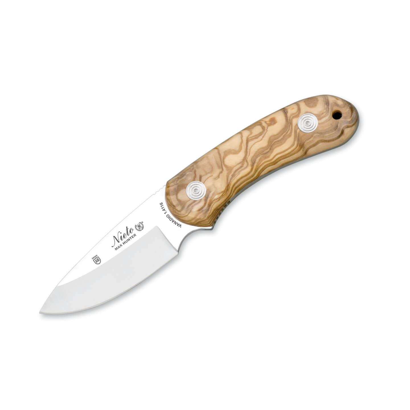 Coltello da caccia Nieto Max Hunter con manico in legno d'ulivo e...