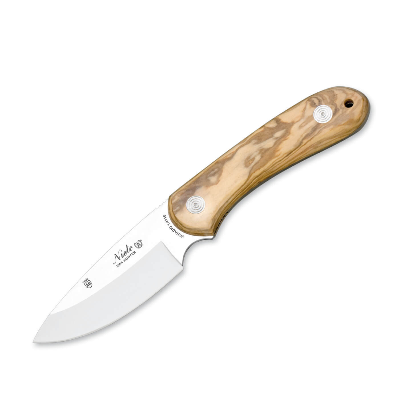 Coltello da caccia Nieto Max Hunter con manico in legno d'ulivo e...