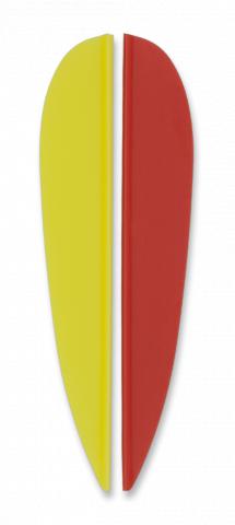 Pluma plástico 3"  pack 9 piezas