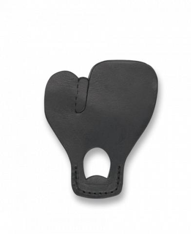 Albainox small double finger ring 9cm made of leatherette