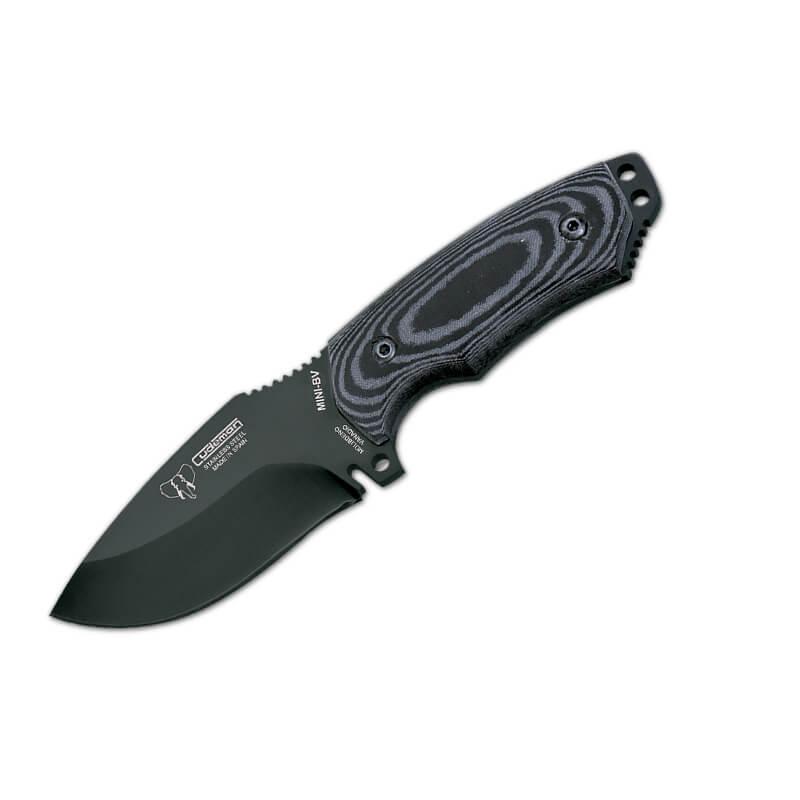 Couteau Cudeman Mini Béret. Manche en micarta noir. Acier BÖHLER N-695. gaine kydex