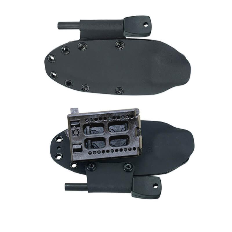 Couteau Cudeman Mini Béret. Manche en micarta noir. Acier BÖHLER N-695. gaine kydex