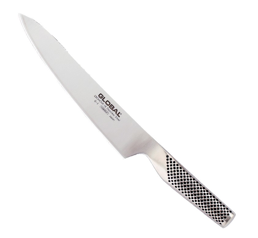 Cuchillo trinchante G-3 Global con hoja estrecha de 21 cm