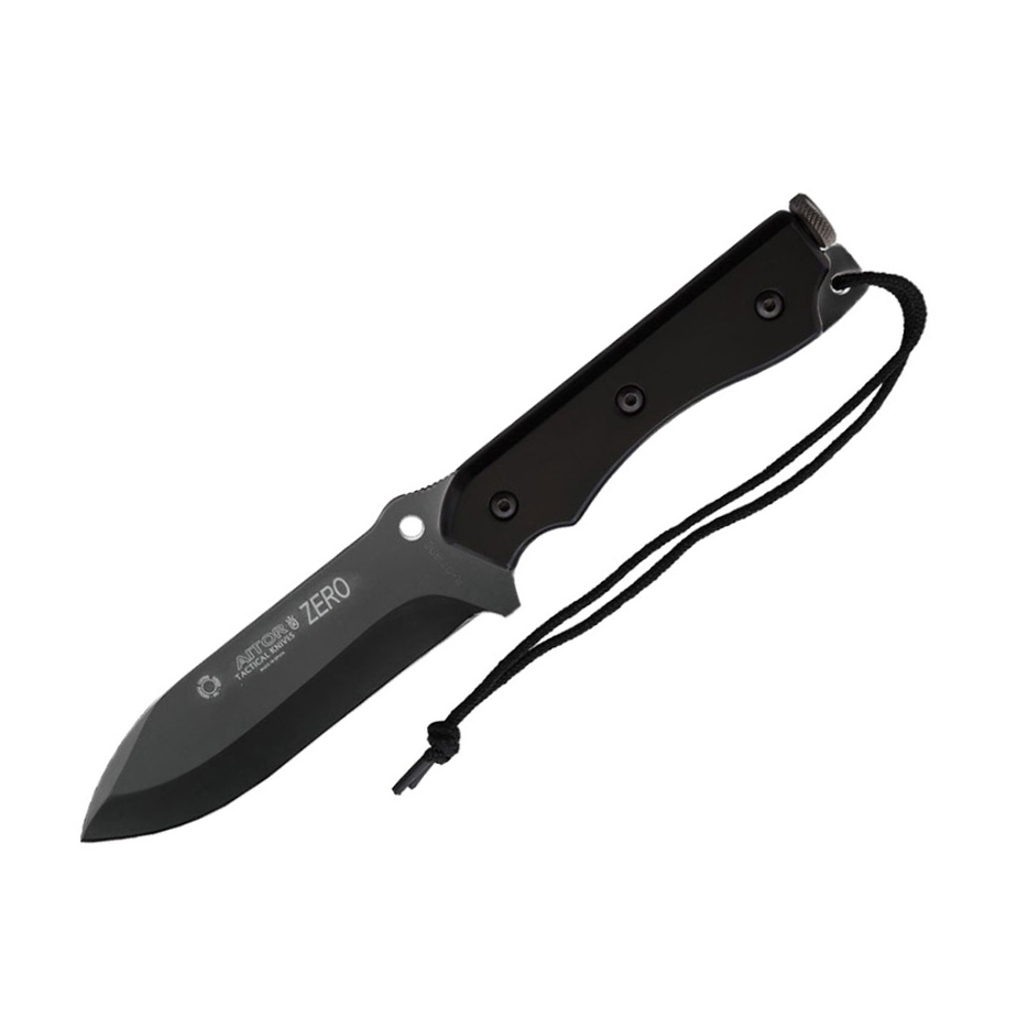 Cuchillo militar Aitor Zero Black con hoja negra 16127