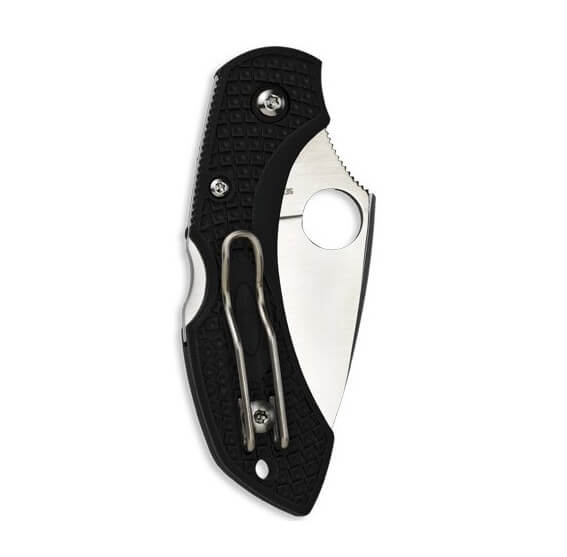 Faca tática Spyderco Dragonfly 2 com cabo FRN preto e lâmina de 5,8 cm
