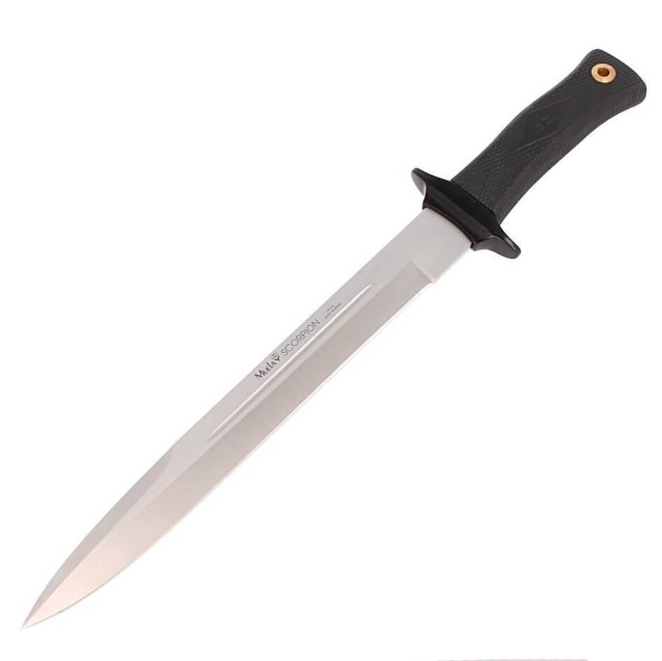 Muela Scorpion-26W hunting knife with black rubber handle and 26 ...