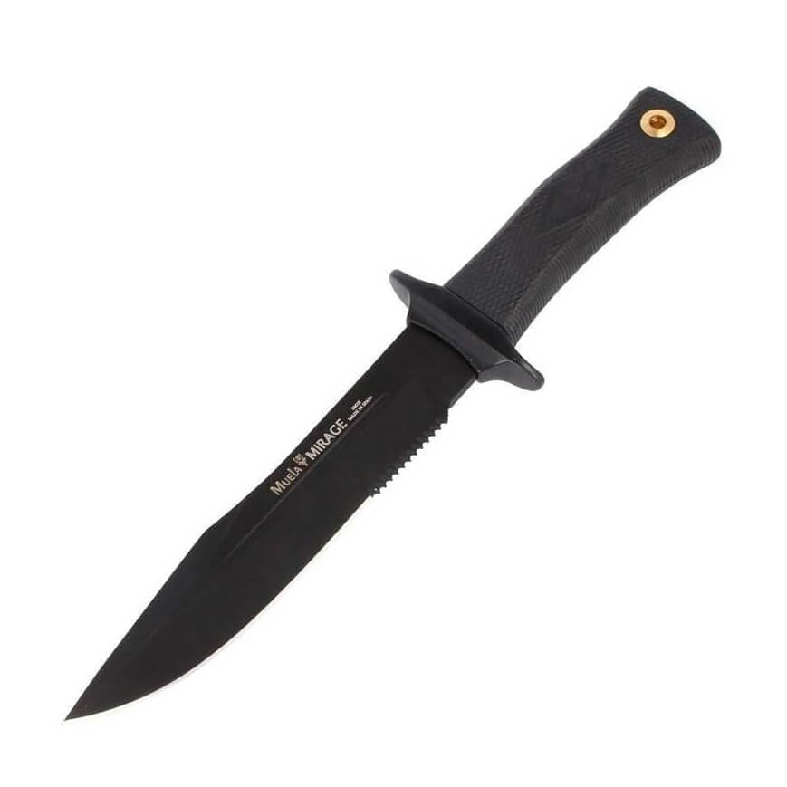 Muela Mirage-18N hunting knife with black rubber handle and 18 cm...
