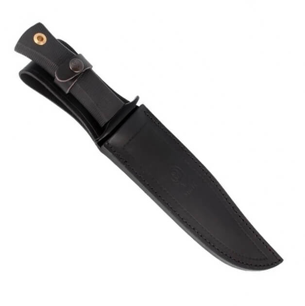 Muela Mirage-23 hunting knife with black rubber handle and 23 cm blade