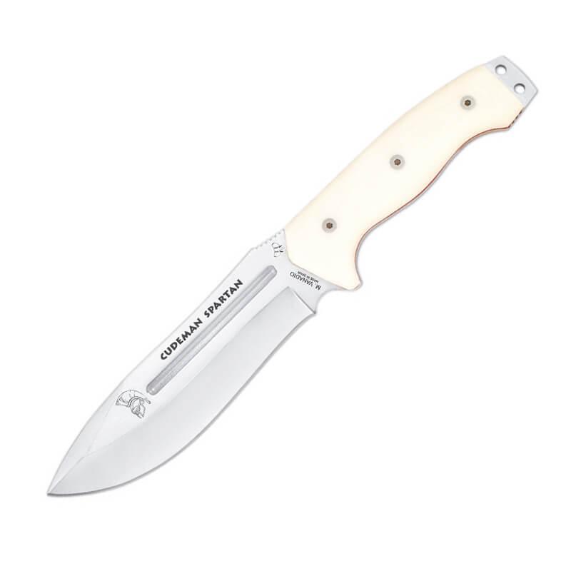 Cudeman Spartan micarta blanca.