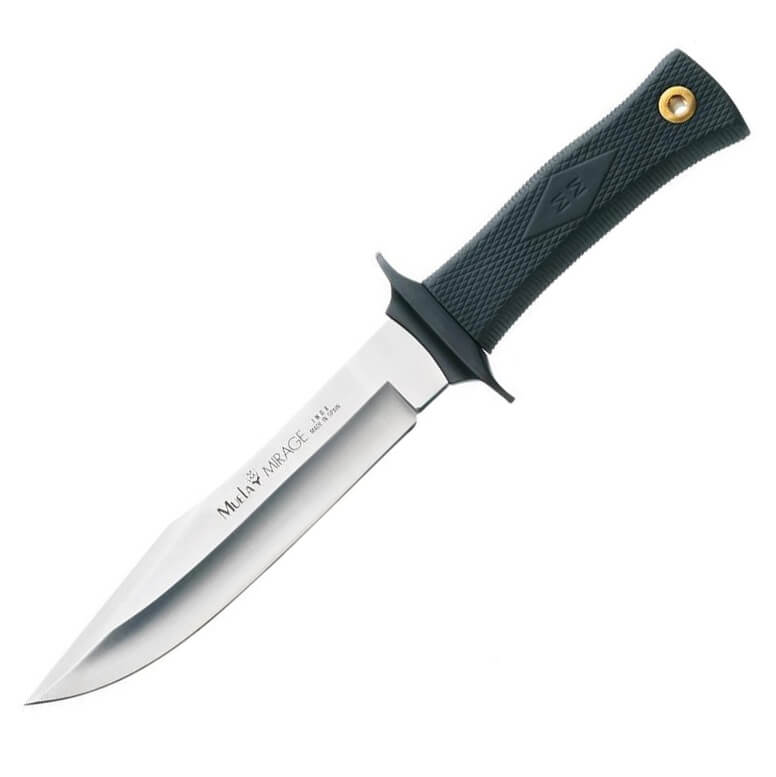 Muela Mirage-18 hunting knife with black rubber handle and 18 cm ...