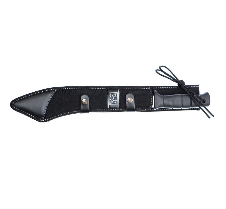 Machette Muela Explorer-32G avec manche en caoutchouc noir et lame de 32 cm