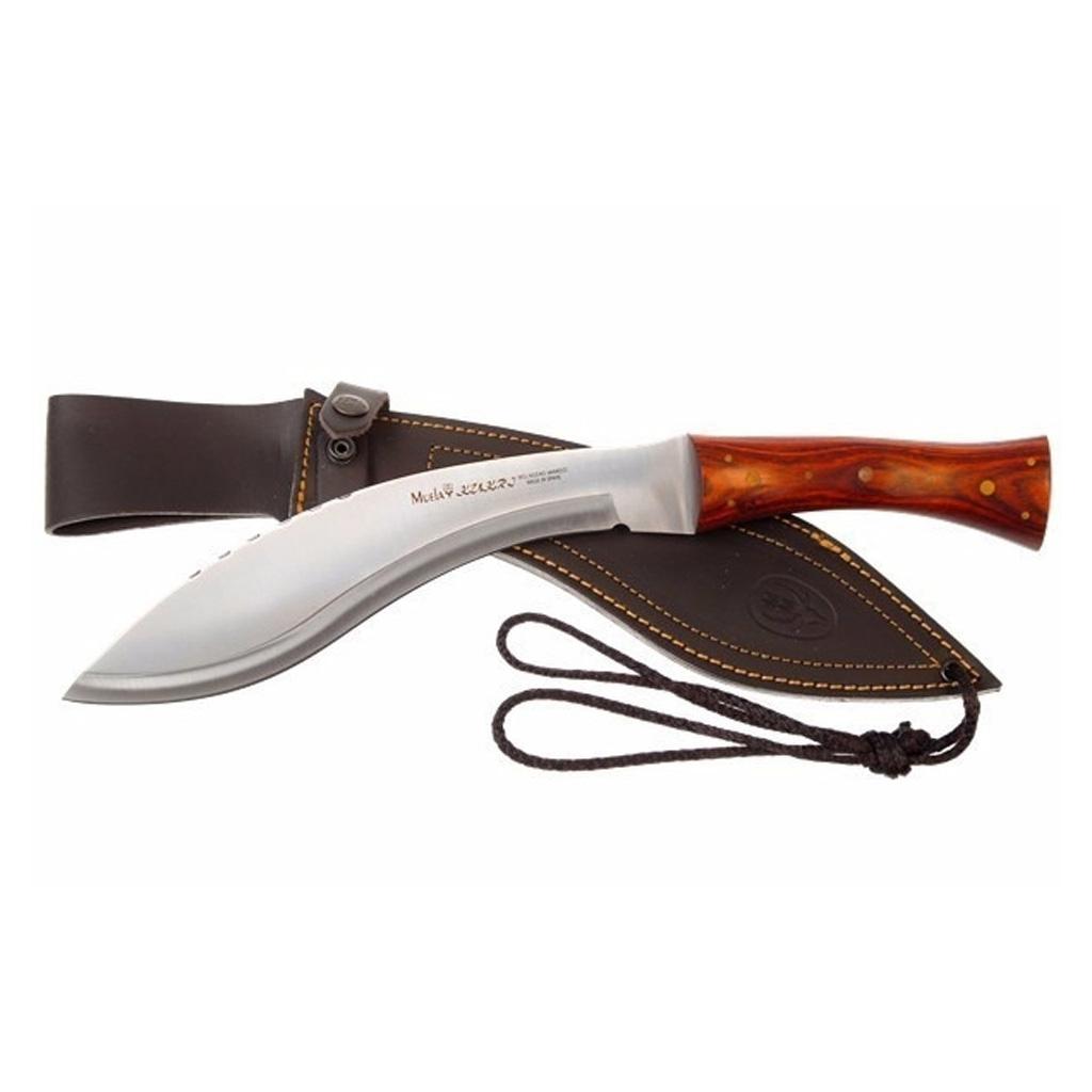Muela Kukri-26M facão com cabo de jacarandá e lâmina inteiriça de 26 cm