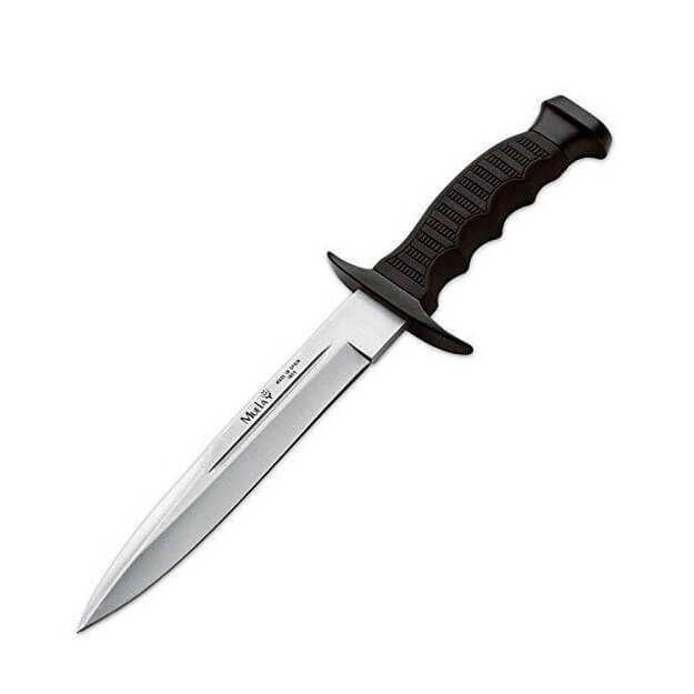 Muela 95-191 hunting knife with black rubber and zamak handle and...