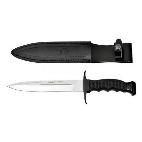 Muela 95-191 hunting knife with black rubber and zamak handle and 19 cm blade