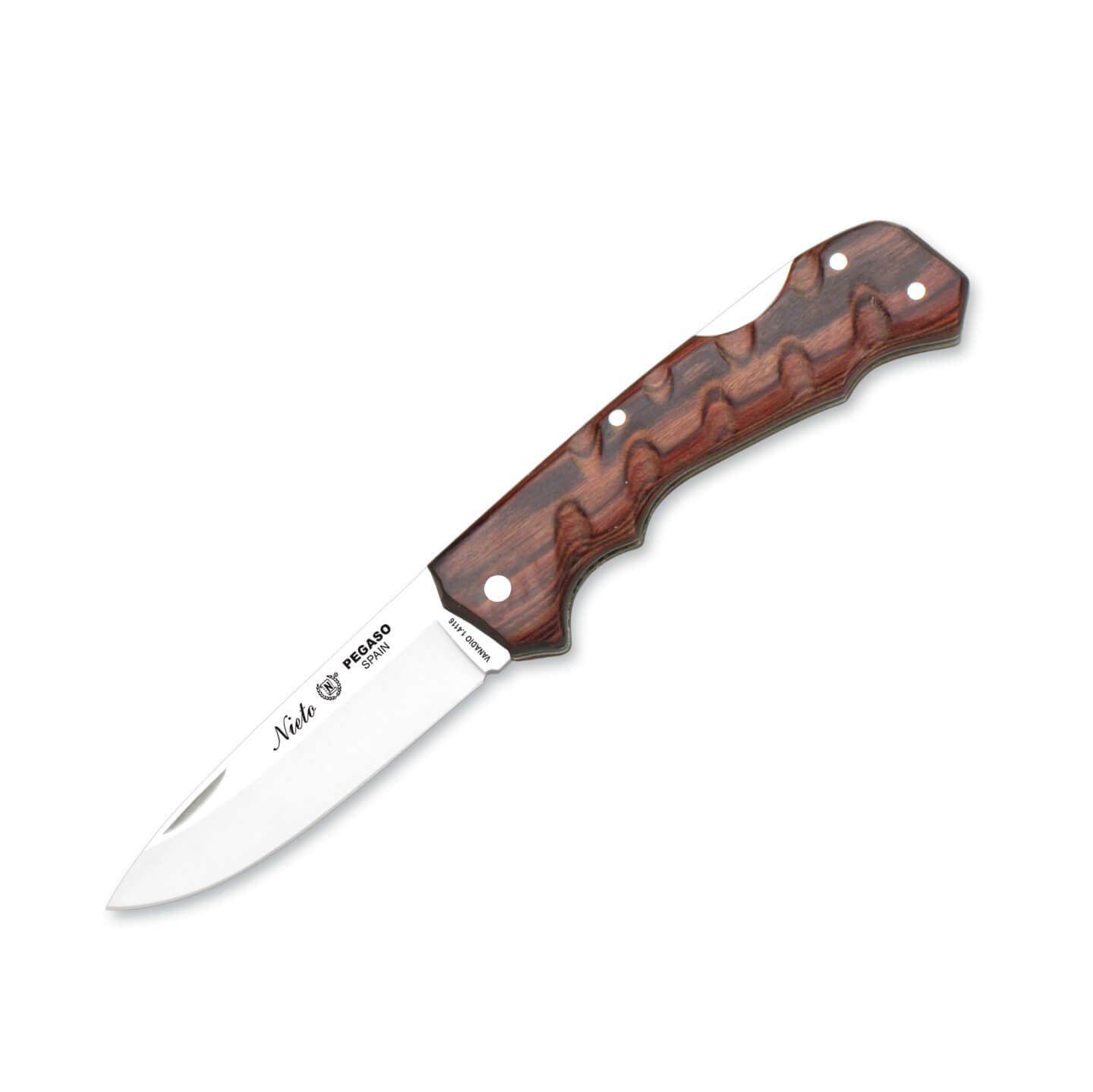 Coltello tascabile Nieto Pegaso con lama drop point da 8 cm e man...