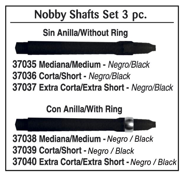 Extra short black plastic glue without ring Albainox