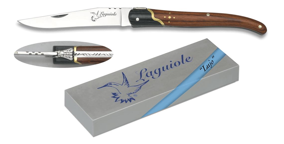 Coltello tascabile Laguiole Albainox con manico in stamina rosso,...