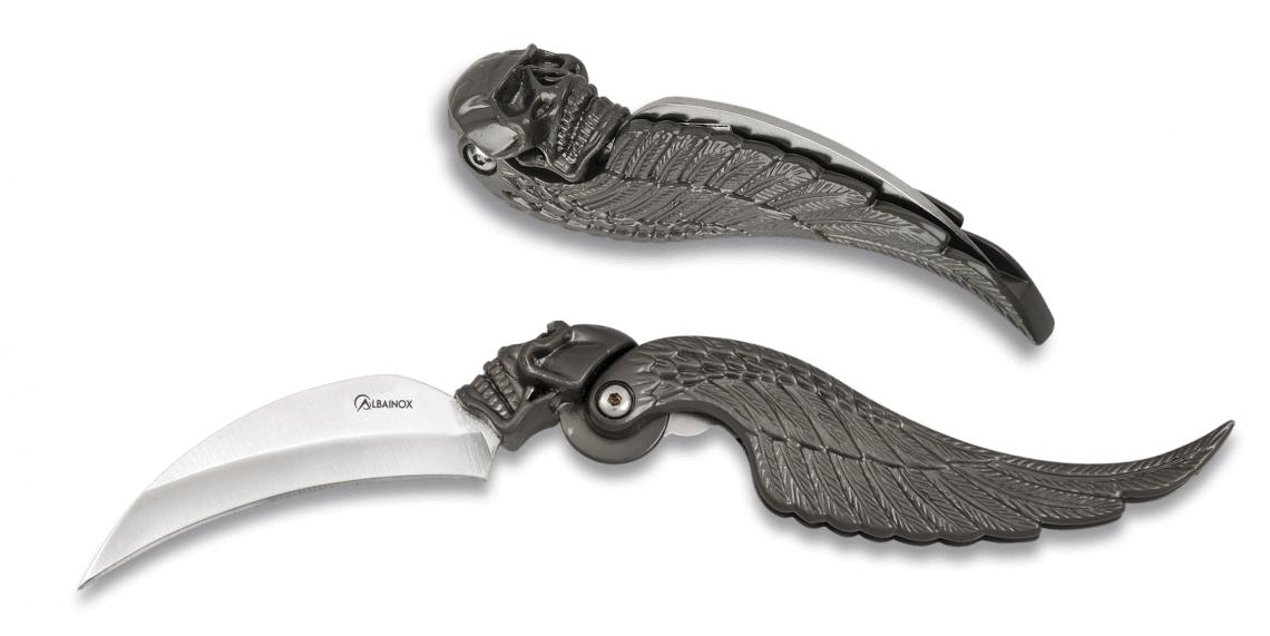 Navaja Albainox de calavera con hoja de 6 cm