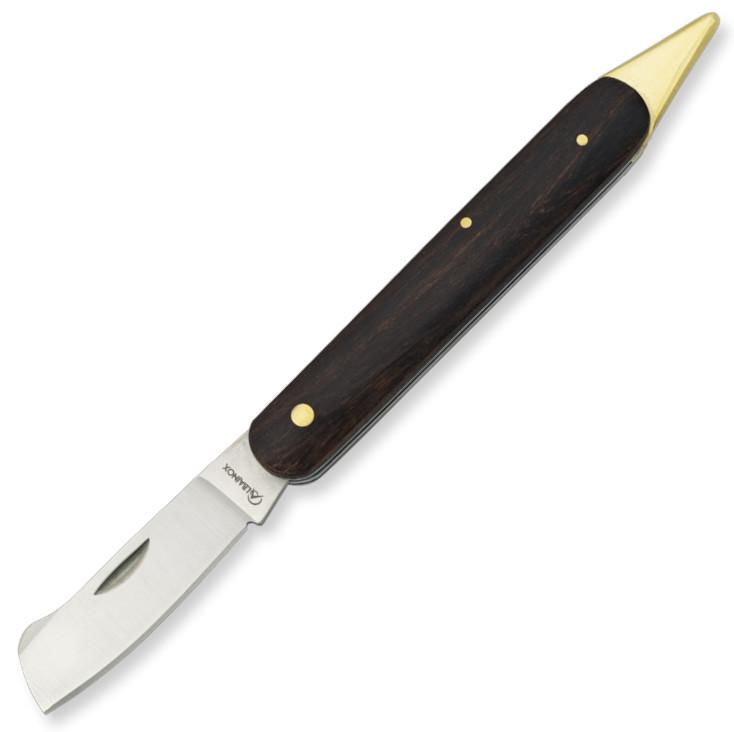 Navaja de injertar con púa de Albainox, mango de madera y hoja de...