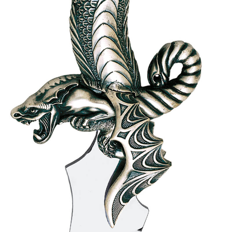 Merlin dagger with silver finish and decorations on the handle Marto 720