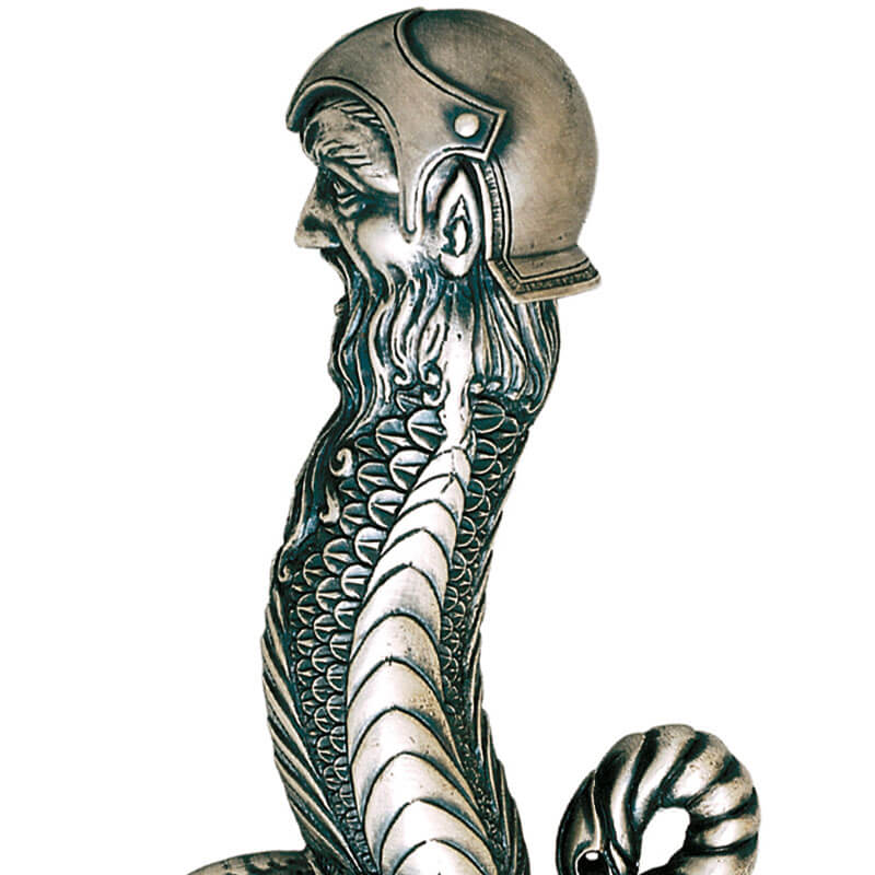 Merlin dagger with silver finish and decorations on the handle Marto 720