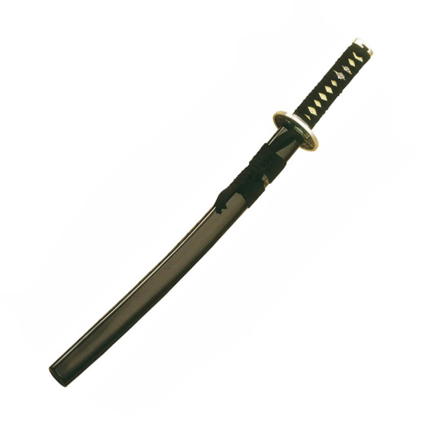 Wakizashi de madera negra de 75 cm con vaina negra Marto 351
