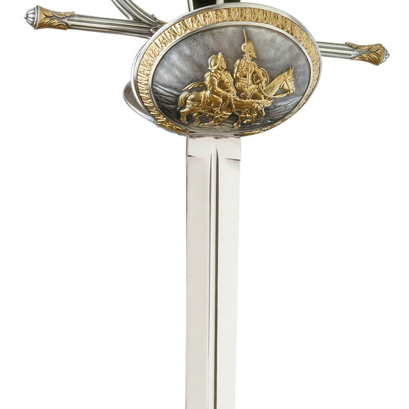 Don Quixote sword with silver hilt and gold decorations Marto 750