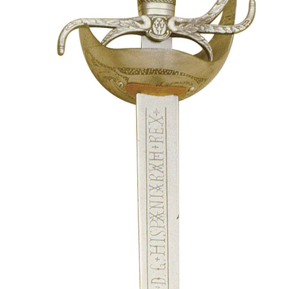 Sword of Charles III bronze with engraved blade Marto 385