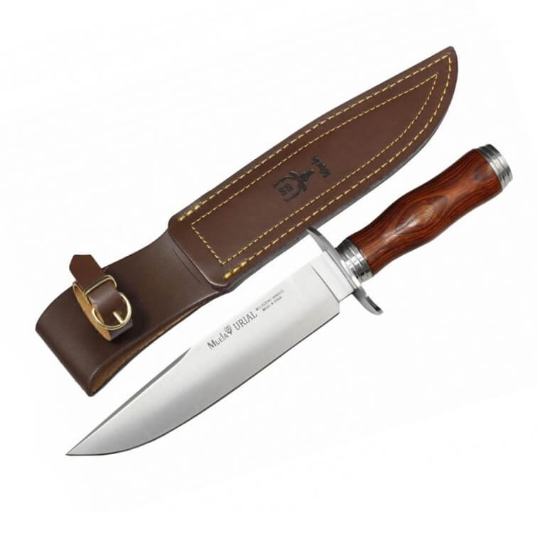 Faca de caça Muela Urial-19CO com cabo de madeira cocobolo e lâmina de 19 cm